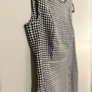 Calvin Klein Monochrome Houndstooth Midi Dress